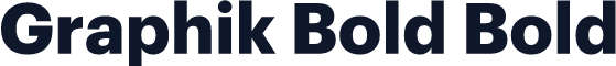 Graphik Bold Bold
