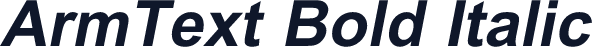 ArmText Bold Italic