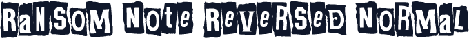Ransom Note Reversed Normal