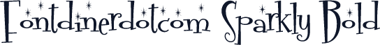 Fontdinerdotcom Sparkly Bold