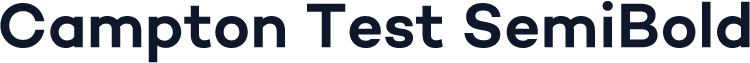 Campton Test SemiBold