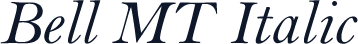 Bell MT Italic