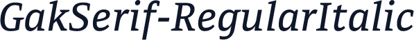 GakSerif-RegularItalic