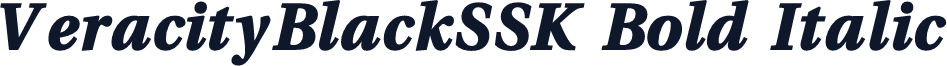 VeracityBlackSSK Bold Italic