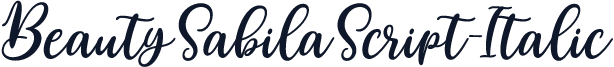 BeautySabilaScript-Italic