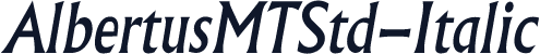 AlbertusMTStd-Italic