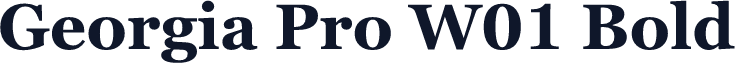 Georgia Pro W01 Bold