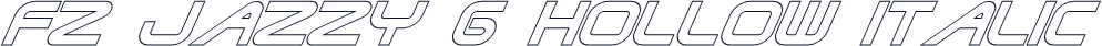 FZ JAZZY 6 HOLLOW ITALIC