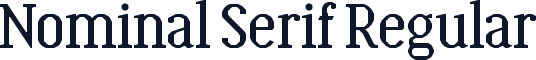 Nominal Serif Regular