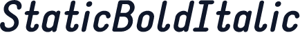 StaticBoldItalic