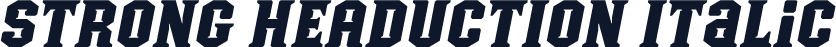 STRONG HEADUCTION Italic