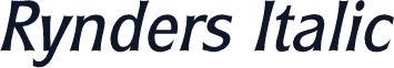 Rynders Italic