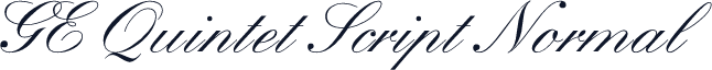 GE Quintet Script Normal