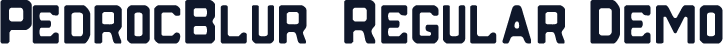 PedrocBlur-Regular Demo