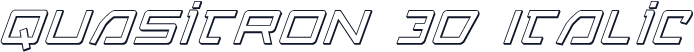 Quasitron 3D Italic
