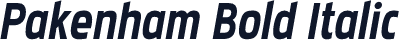 Pakenham Bold Italic