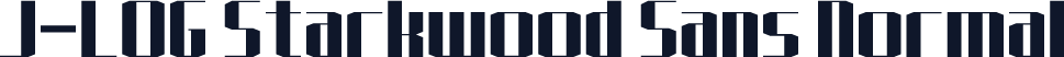 J-LOG Starkwood Sans Normal