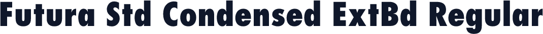 Futura Std Condensed ExtBd Regular