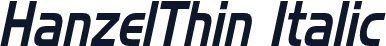 HanzelThin Italic