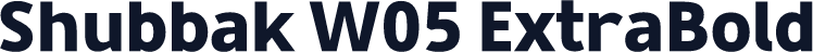 Shubbak W05 ExtraBold