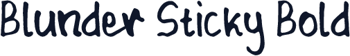 Blunder Sticky Bold