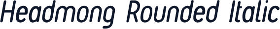 Headmong Rounded Italic