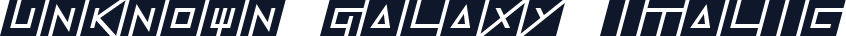 Unknown Galaxy Italic