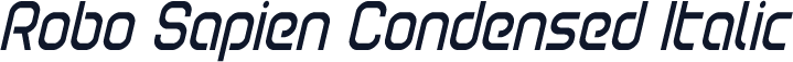 Robo Sapien Condensed Italic