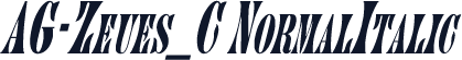 AG-Zeues_C NormalItalic