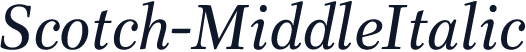 Scotch-MiddleItalic