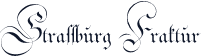 Strassburg Fraktur