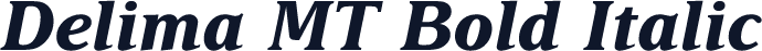 Delima MT Bold Italic