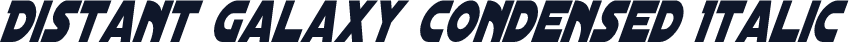 Distant Galaxy Condensed Italic