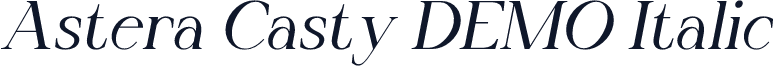 Astera Casty DEMO Italic