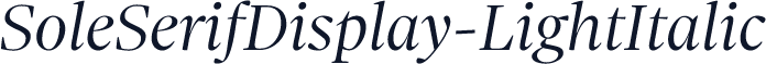 SoleSerifDisplay-LightItalic
