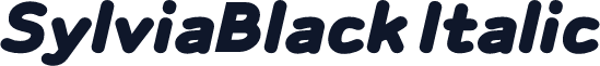 SylviaBlack Italic