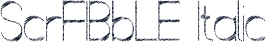 ScrFIBbLE Italic