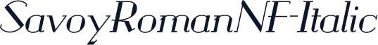 SavoyRomanNF-Italic