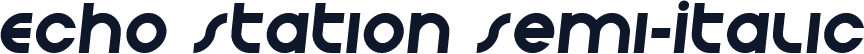 Echo Station Semi-Italic