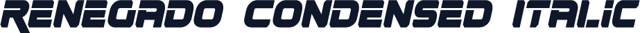 Renegado Condensed Italic