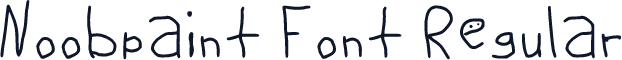 Noobpaint Font Regular