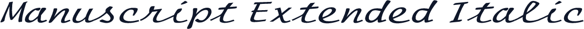 Manuscript Extended Italic