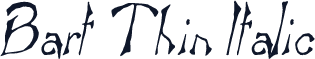 Bart Thin Italic