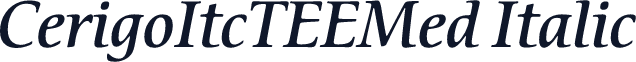CerigoItcTEEMed Italic