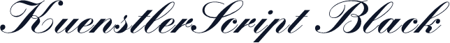 KuenstlerScript Black