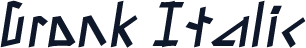 Gronk Italic