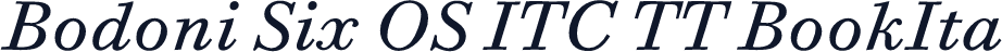 Bodoni Six OS ITC TT BookIta