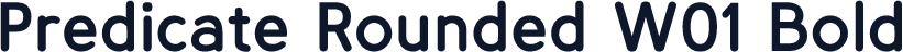 Predicate Rounded W01 Bold