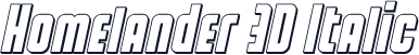 Homelander 3D Italic