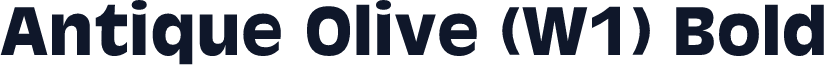 Antique Olive (W1) Bold